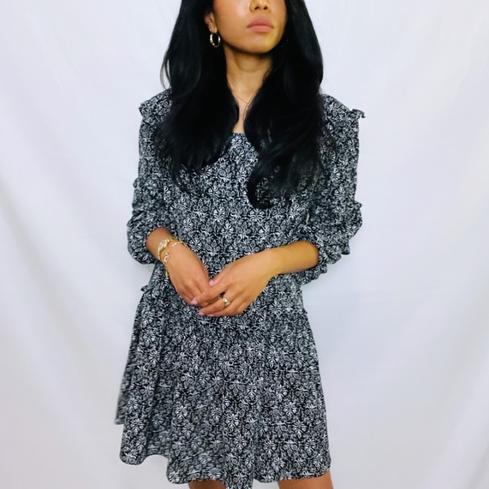 Max Studio | 1 Tier Cottagecore Peasant Mini Dress - Picture 9 of 14